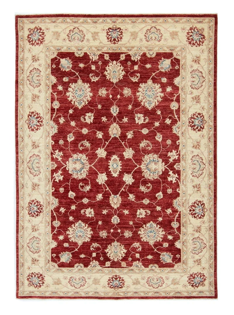 Ziegler Teppich 147 x 198 cm - dunkelrot