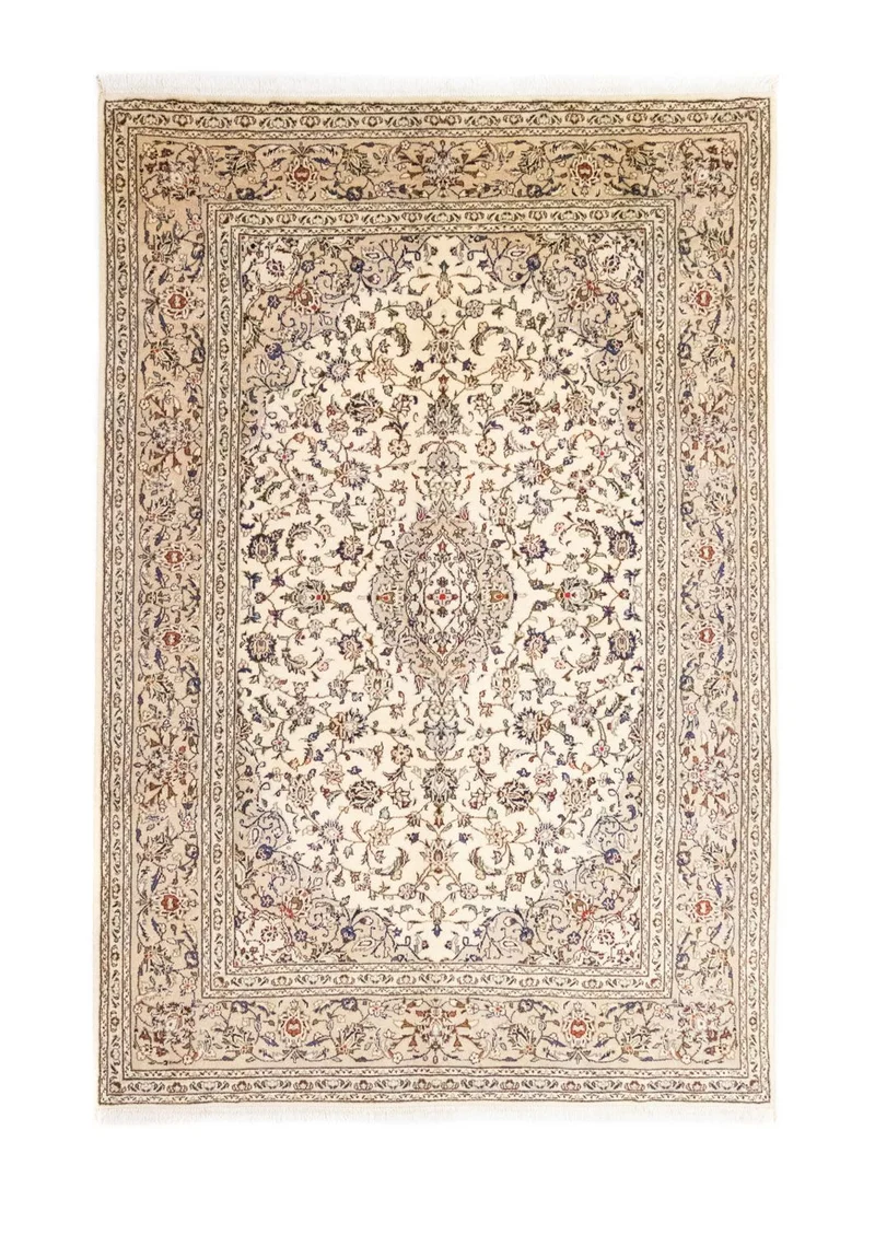 Perserteppich - Keshan 194 x 298 cm - beige