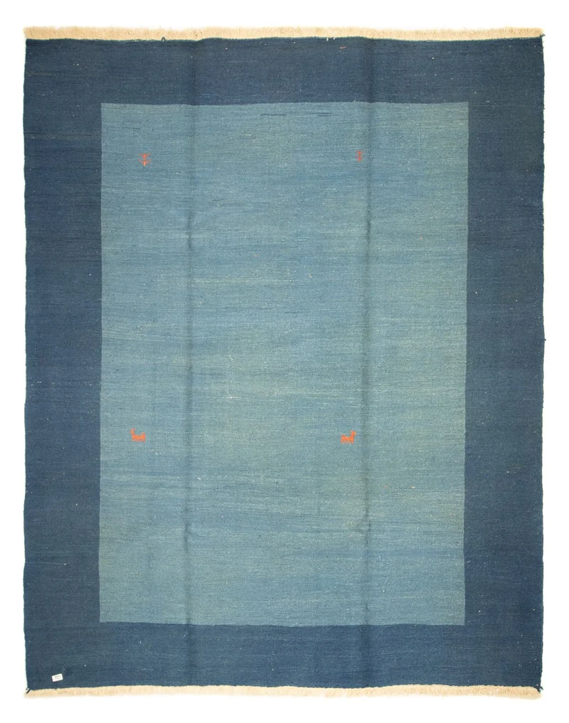 Gabbeh Teppich - Perser 214 x 270 cm - seeblau