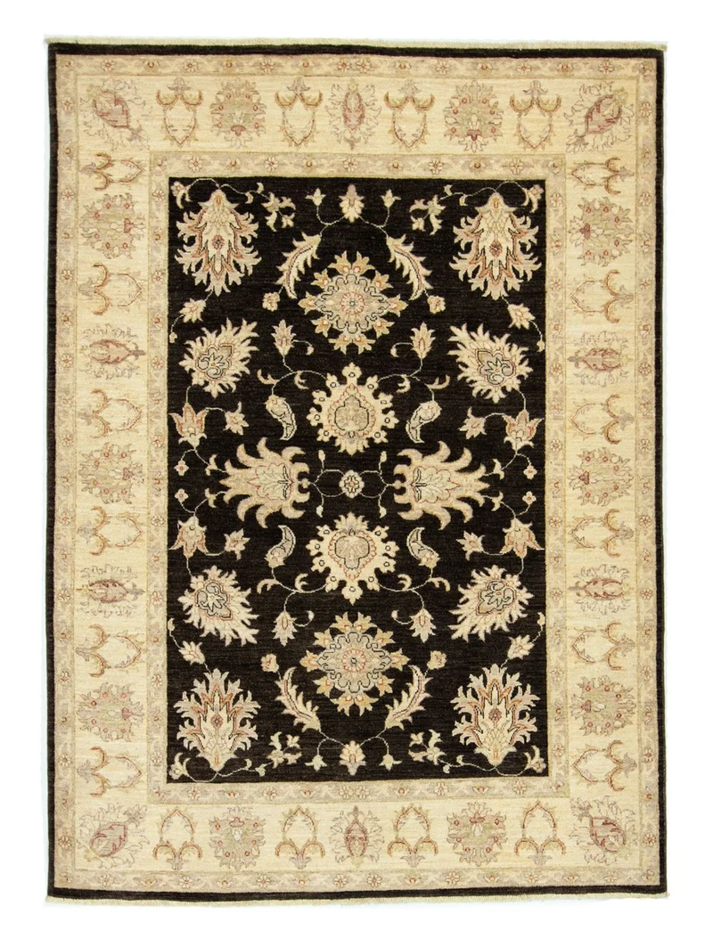 Ziegler Teppich 144 x 200 cm - dunkelgrau