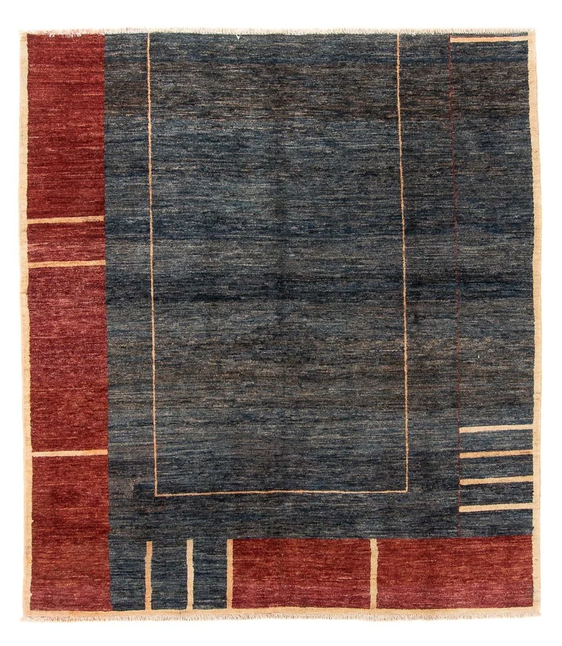 Ziegler Teppich - Modern quadratisch - 197 x 215 cm - blau