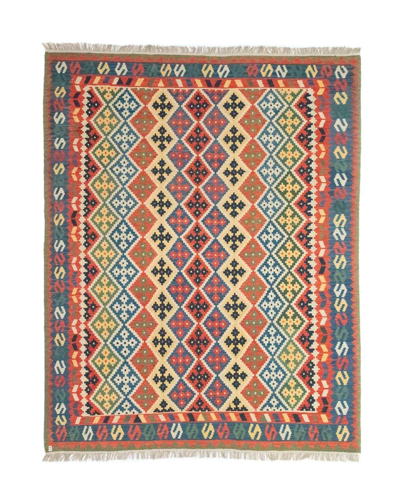 Kelim Teppich - Splash 257 x 330 cm - beige