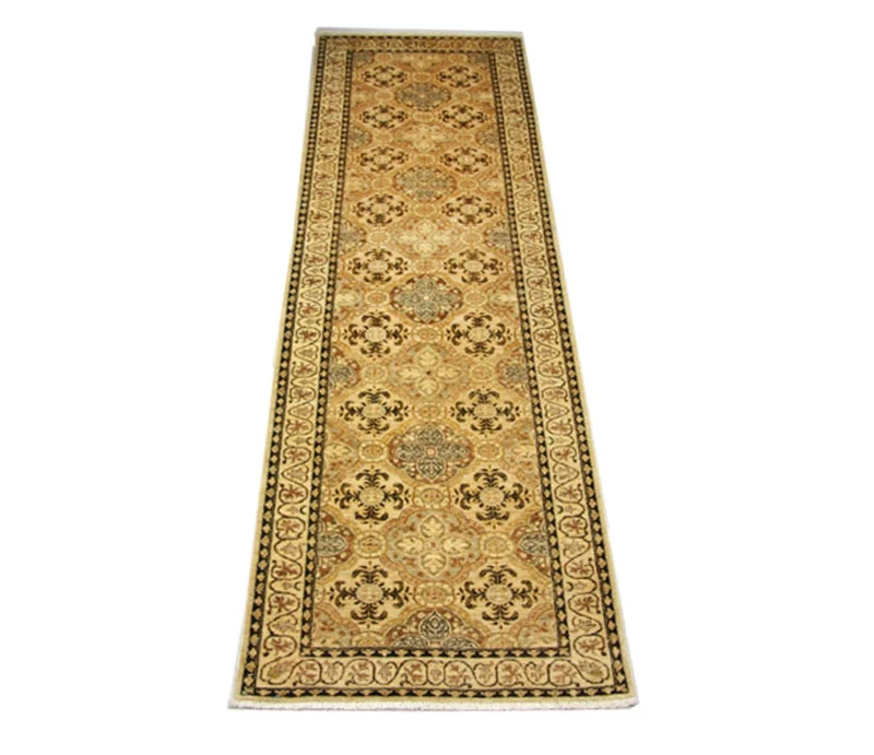 Ziegler Teppich 94 x 315 cm - braun