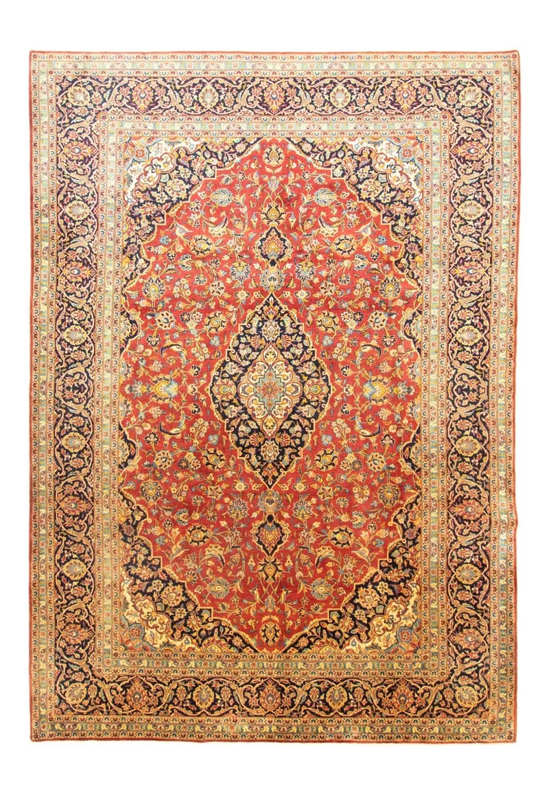 Perserteppich - Keshan 270 x 385 cm - orange