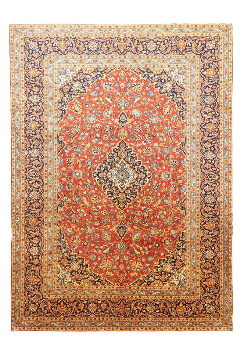 Perserteppich - Keshan 270 x 382 cm - orange