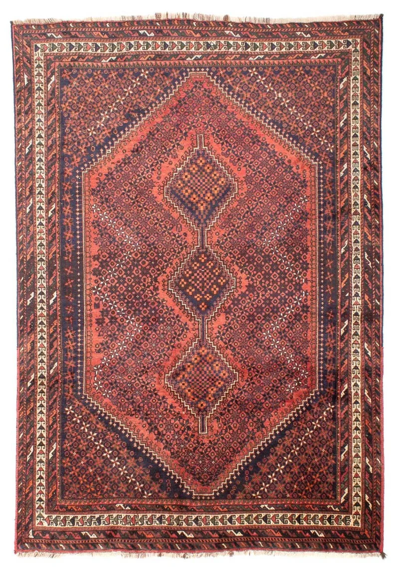Perserteppich - Nomadic 200 x 282 cm - hellrot