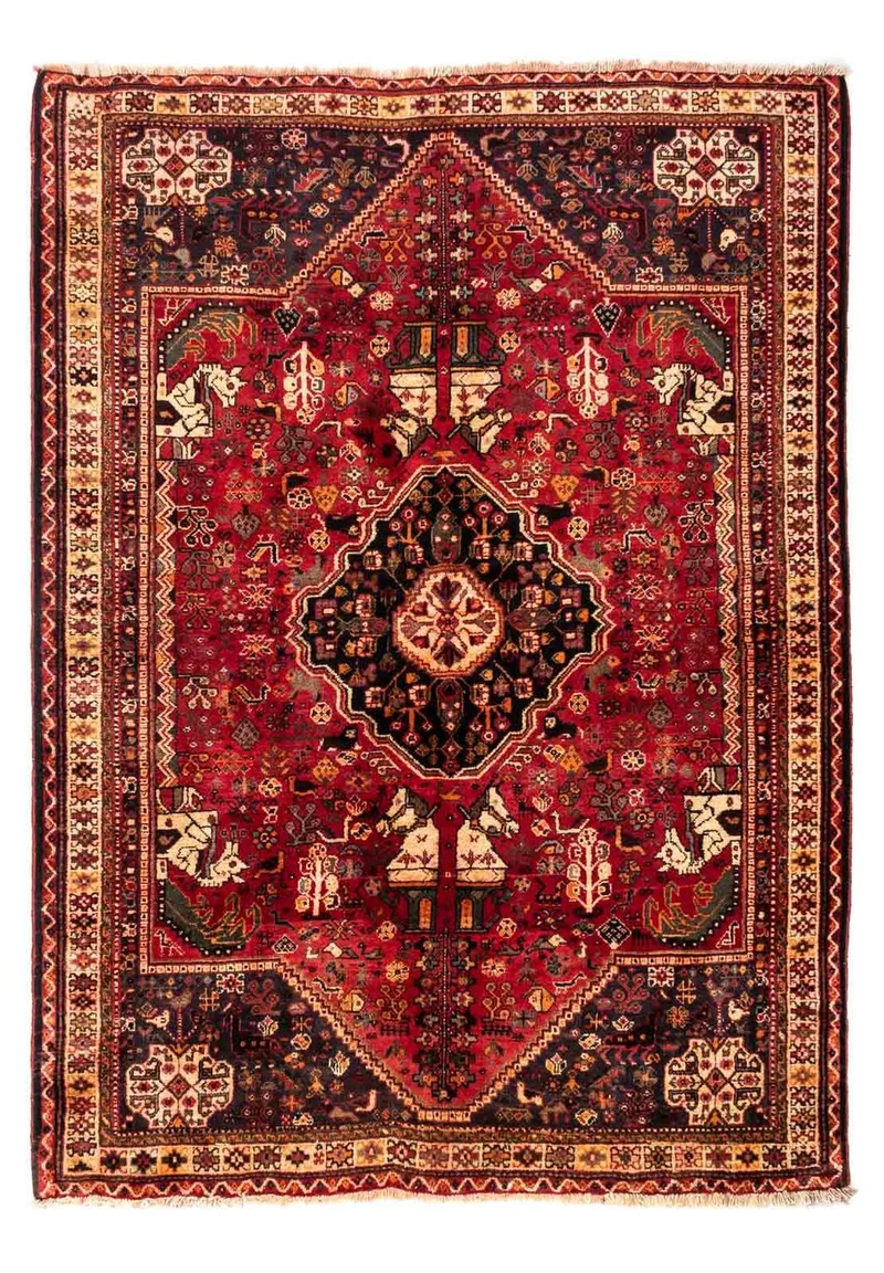 Perserteppich - Nomadic 175 x 237 cm - dunkelrot