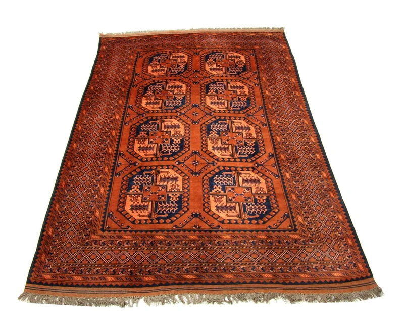 Afghan Teppich 208 x 290 cm - orange