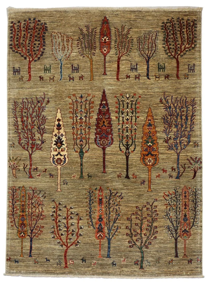 Ziegler Teppich 179 x 239 cm - dunkelbeige