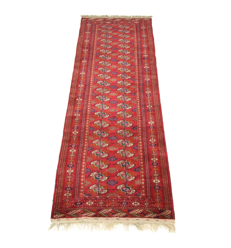 Afghan Teppich - Buchara 88 x 285 cm - rot