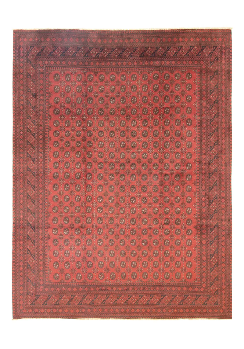 Afghan Teppich - Filpa 299 x 391 cm - dunkelrot