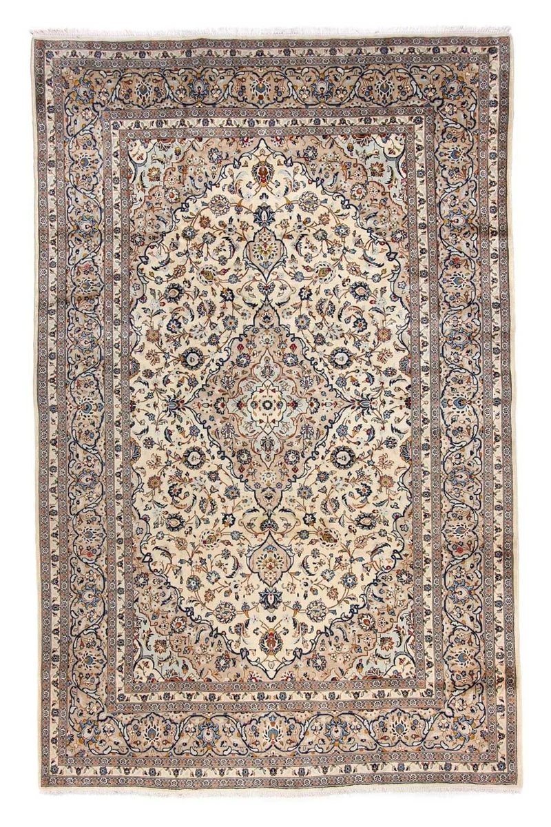 Perserteppich - Keshan 241 x 379 cm - beige