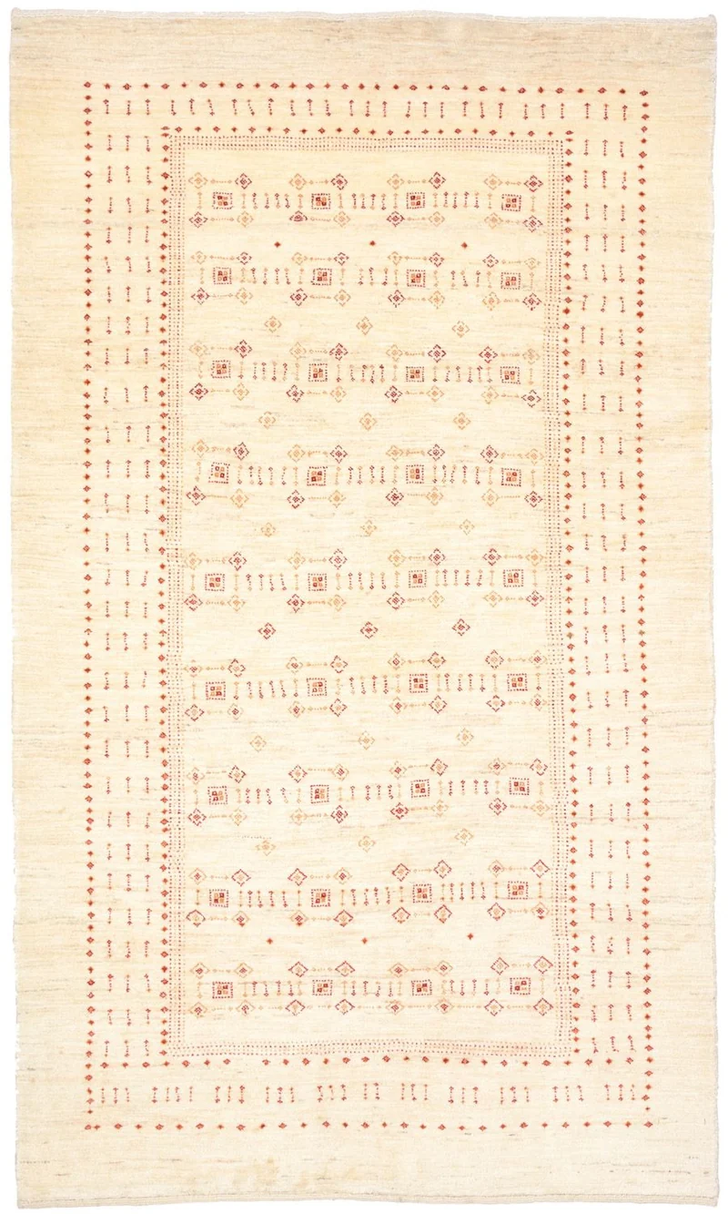 Gabbeh Teppich - Loribaft Perser 119 x 201 cm - beige