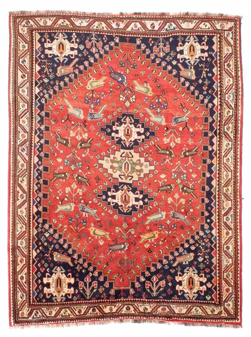 Perserteppich - Nomadic 205 x 257 cm - rot