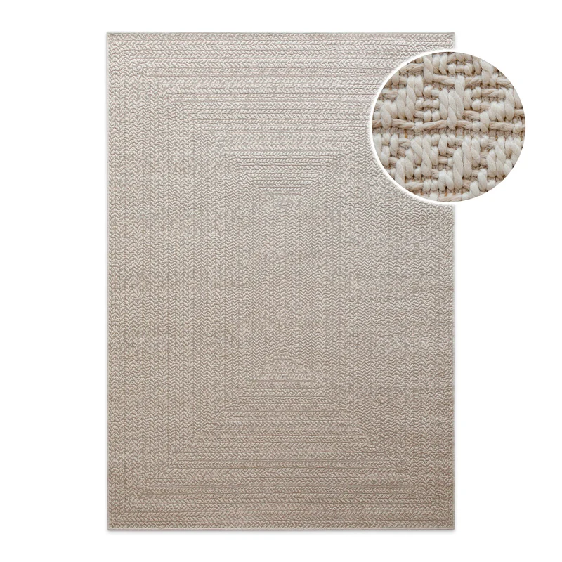 In- & Outdoor Teppich Beige "Layo" WECONhome