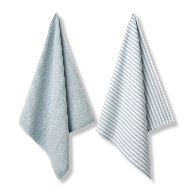 PURE KITCHEN keukentextiel Pearl Blue (set/2)