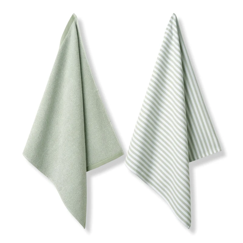 PURE KITCHEN keukentextiel Smoke Green (set/2)