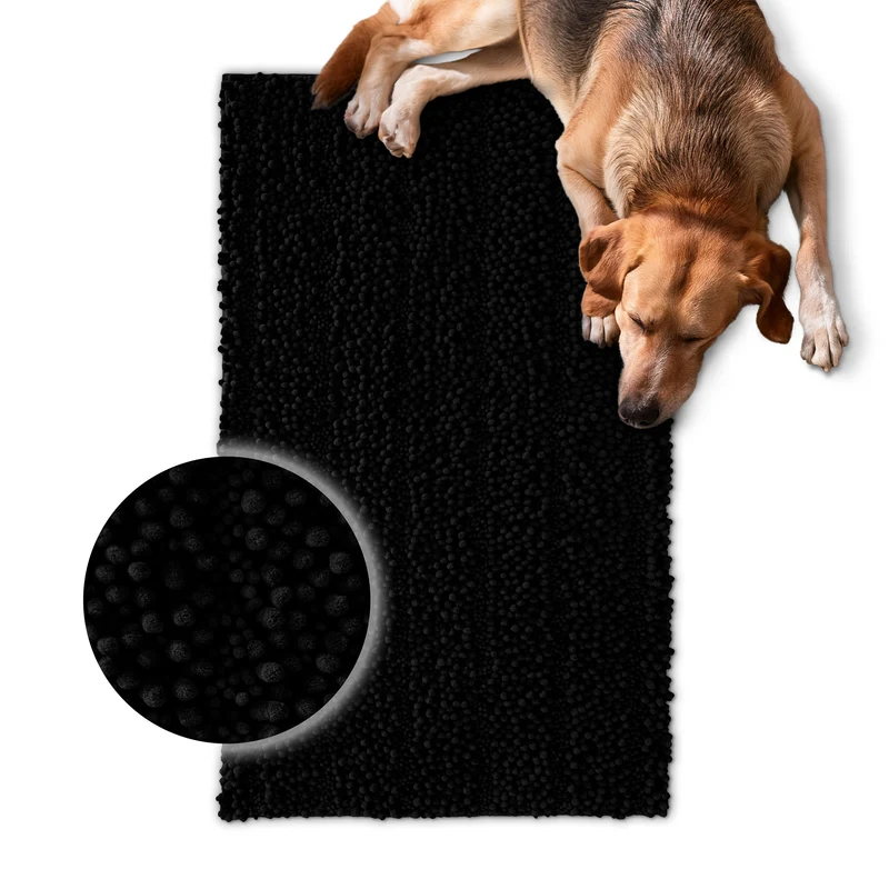 Waschbarer Haustierteppich für Hunde & Katzen Schwarz "Cooper" carPETS