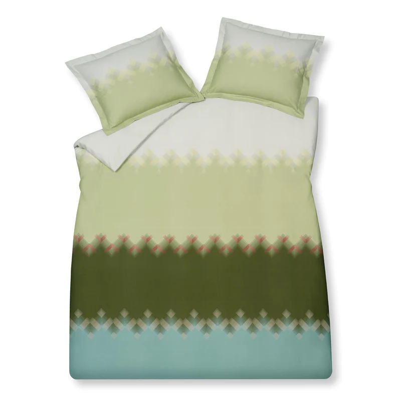 Dekbedovertrek HAPPY SLEEP Smoke Green 140x220 cm (satijnkatoen)