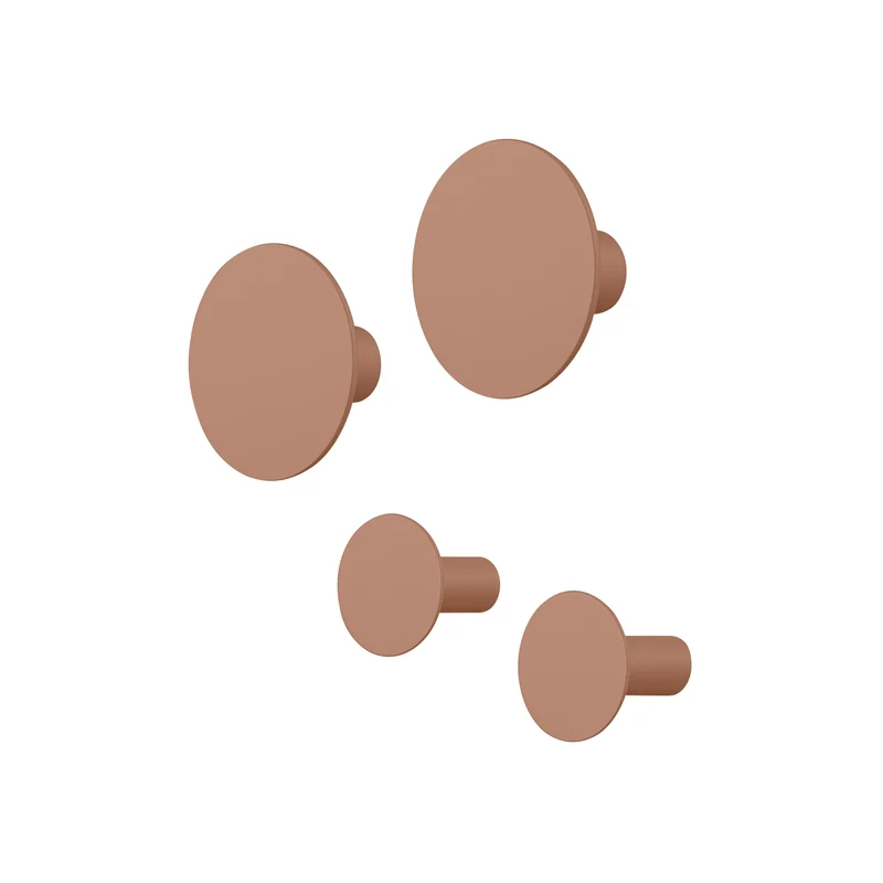 PONTO wandhaken Mocha Mousse (set/4)