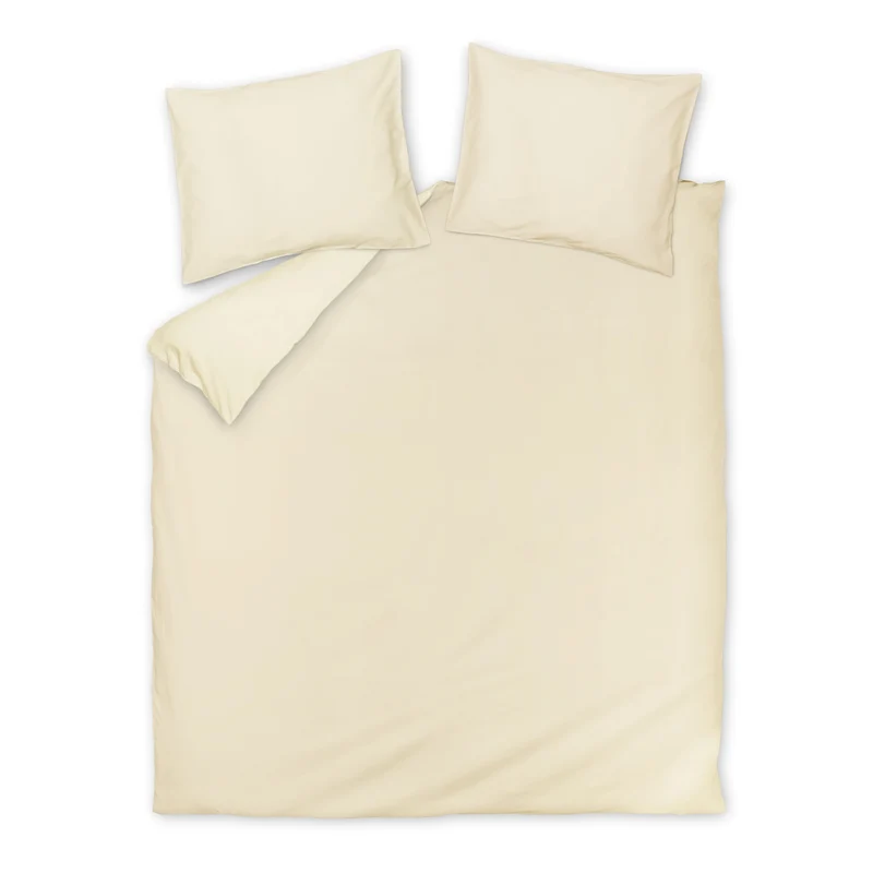 SATIN LUXE dekbedovertrek Bleached Sand 140x220 cm