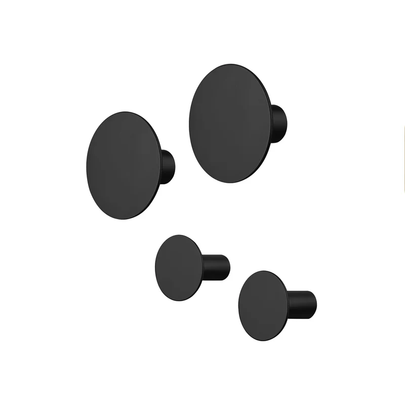PONTO wandhaken Black (set/4)