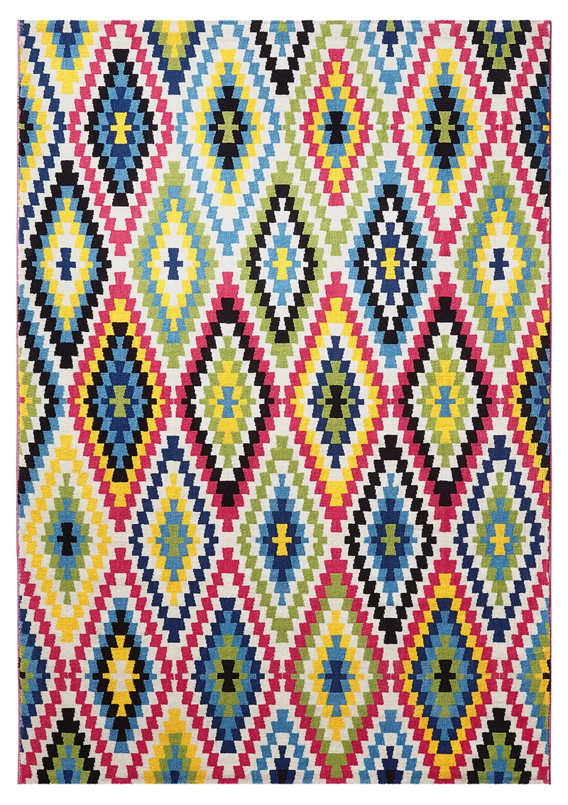 WECONhome Teppich 120x170 cm Multicolor "Fresh Kelim"