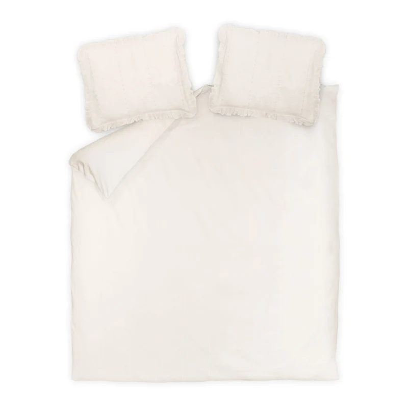 COTTON DREAM dekbedovertrek Offwhite 200x220 cm