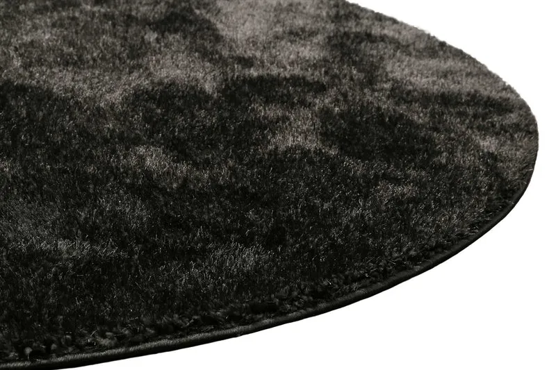 Teppich Rund Anthrazit Hochflor "Fanny" WECONhome Basics