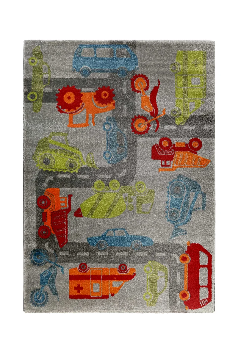Sigikid Kinderteppich Bunt "Traffic"