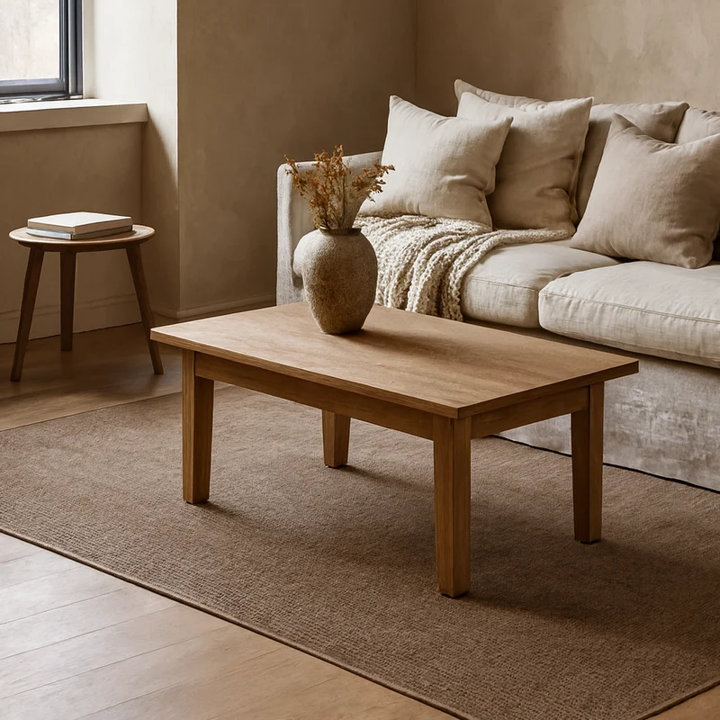 Sisal top Bouclé Kaffee