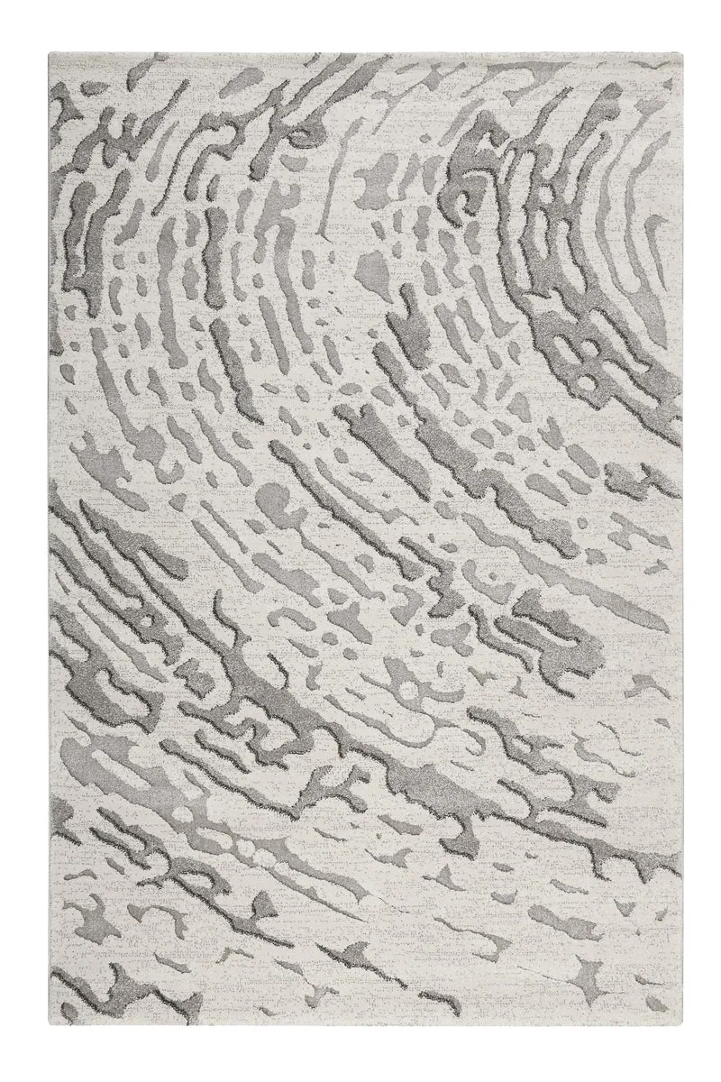 Webteppich creme weiß grau "Forest" WECONhome