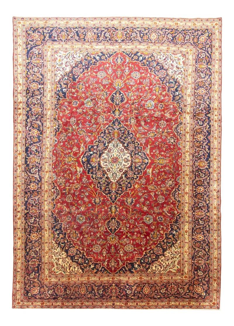 Perserteppich - Keshan 291 x 415 cm - blau