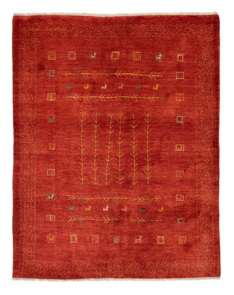 Gabbeh Teppich - Perser 150 x 190 cm - rot