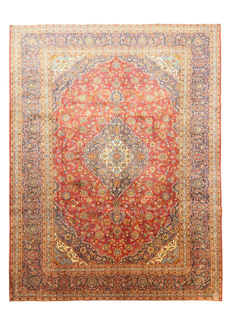 Perserteppich - Keshan 300 x 397 cm - orange