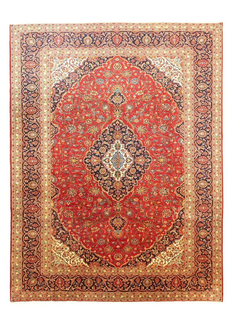 Perserteppich - Keshan 298 x 398 cm - rot