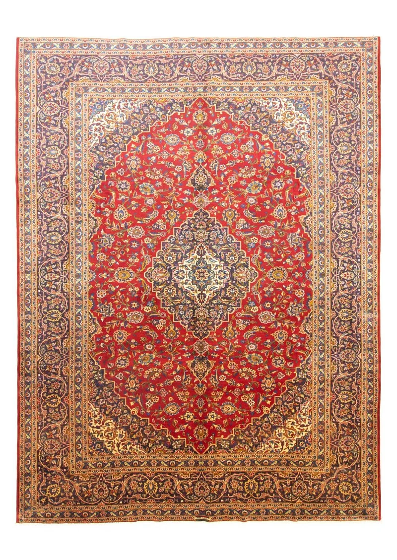 Perserteppich - Keshan 295 x 400 cm - rot