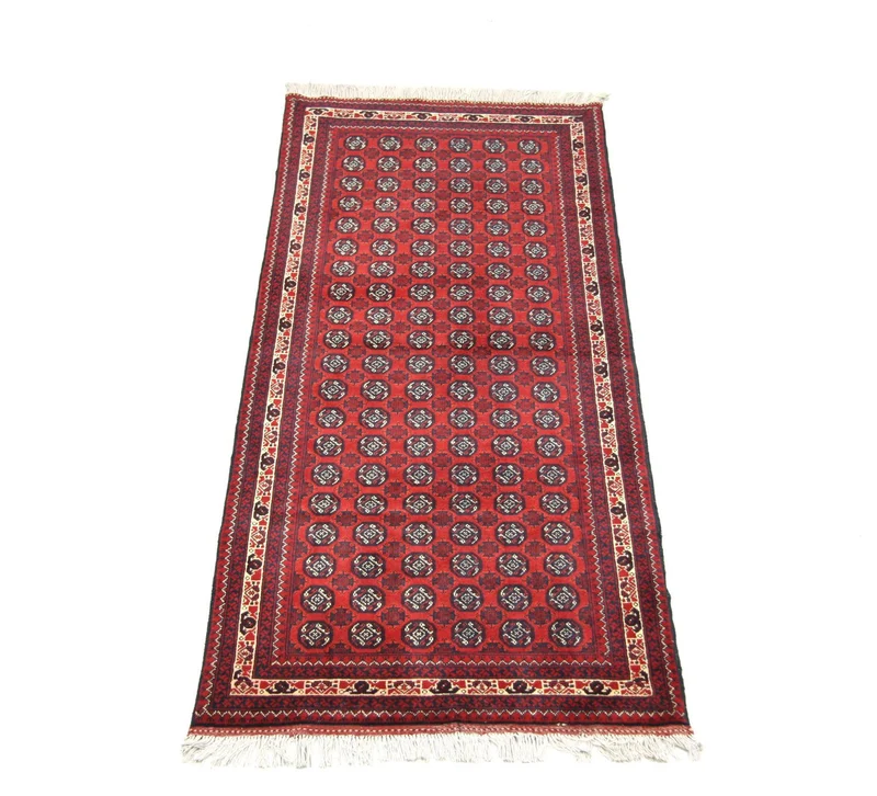 Afghan Teppich - Buchara 87 x 258 cm - rot