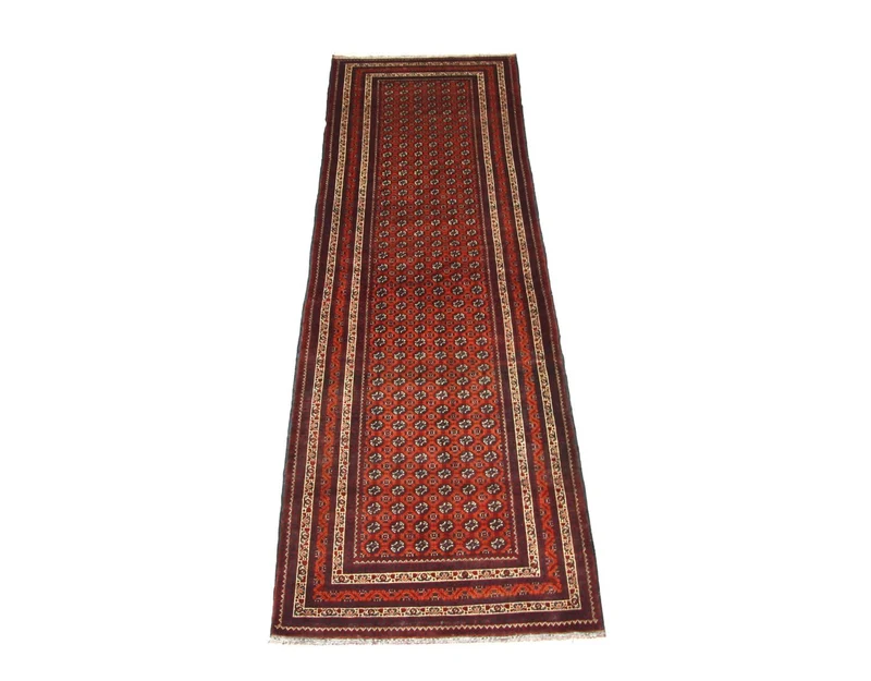 Afghan Teppich - Buchara 89 x 290 cm - rot