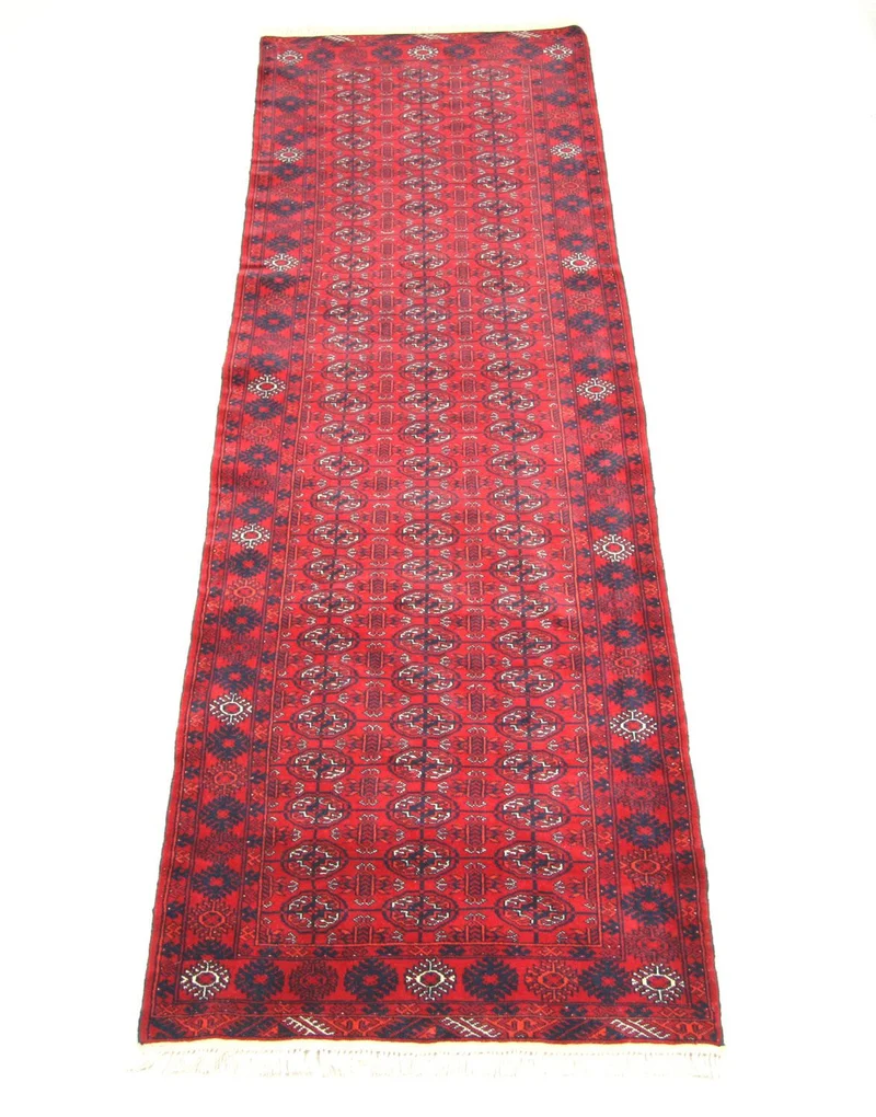 Afghan Teppich - Buchara 83 x 278 cm - rot