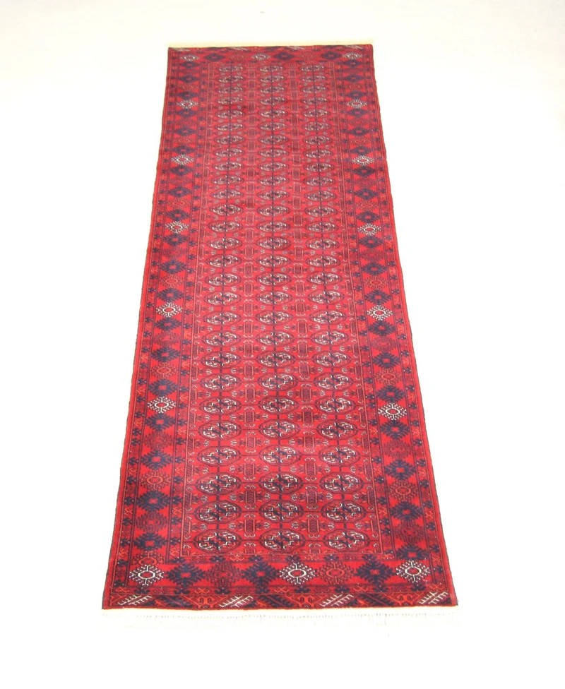 Afghan Teppich - Buchara 81 x 290 cm - rot