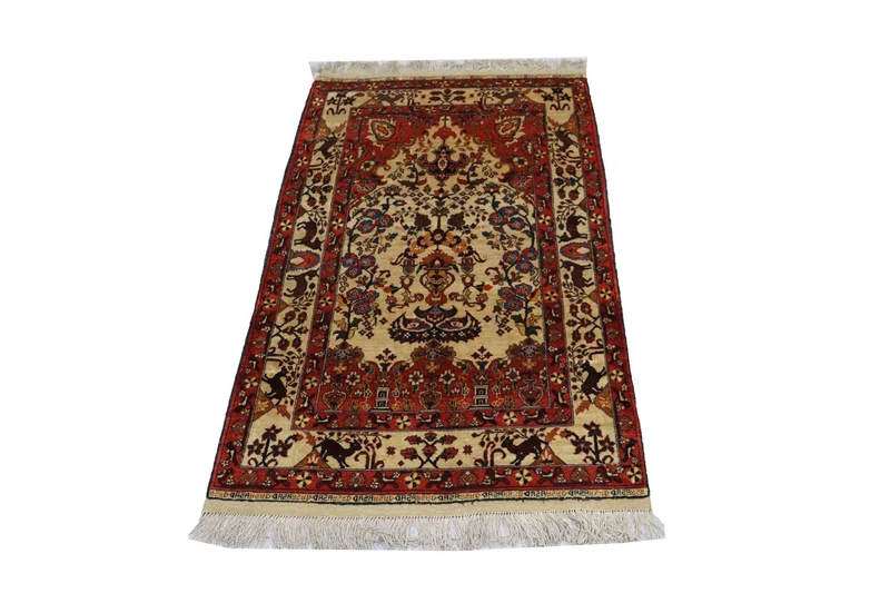 Afghan Teppich 113 x 197 cm - beige