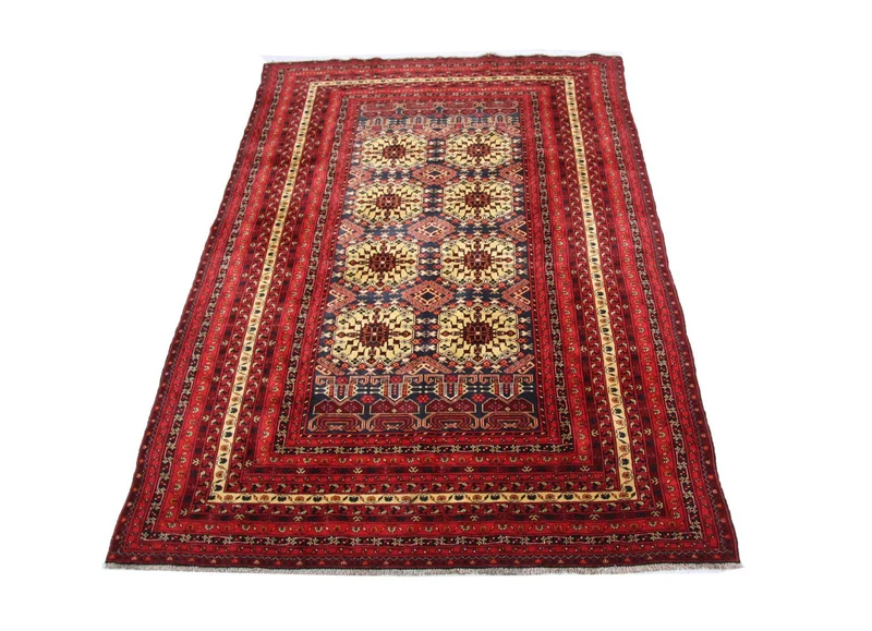 Afghan Teppich 195 x 288 cm - rot