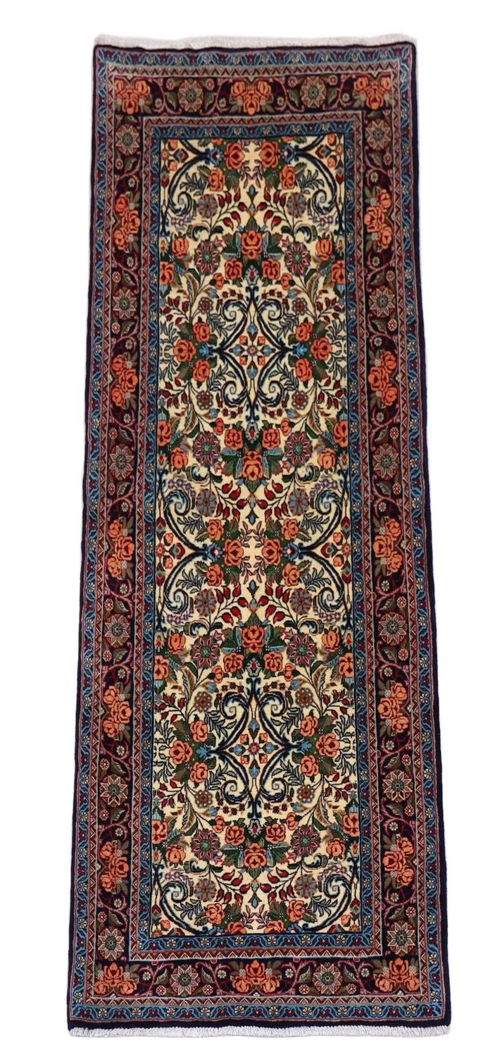 Perserteppich - Bidjar 77 x 203 cm - beige