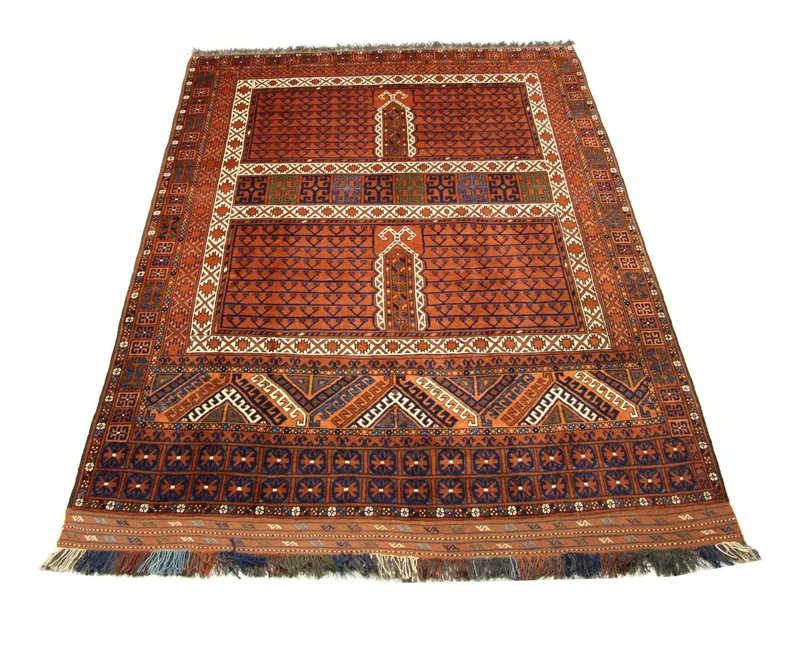 Afghan Teppich 198 x 252 cm - braun