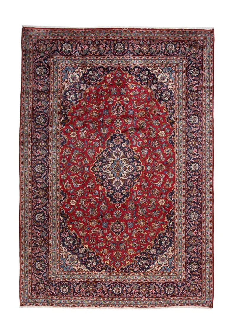 Perserteppich - Keshan 244 x 353 cm - rot