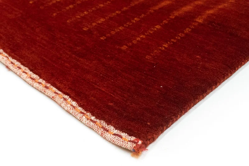 Gabbeh Teppich - Loribaft Indus 80 x 307 cm - rot