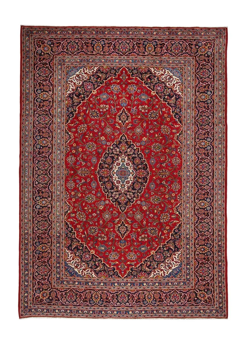 Perserteppich - Keshan 255 x 360 cm - rot