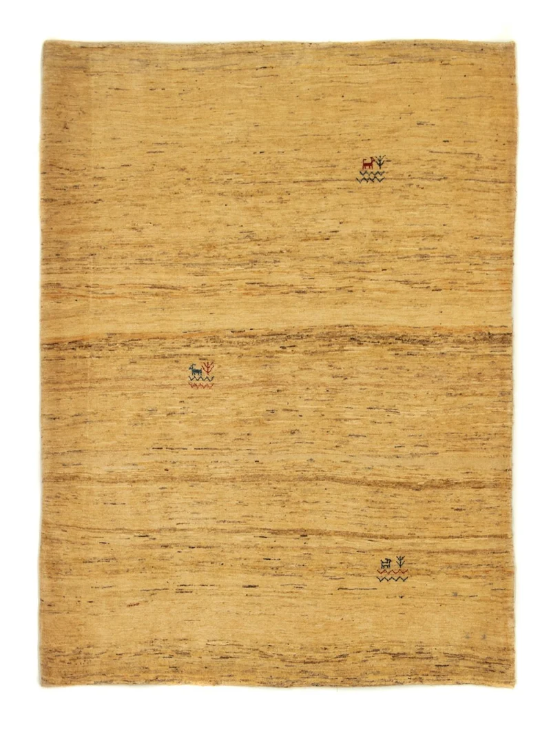 Gabbeh Teppich - Perser 124 x 167 cm - gold