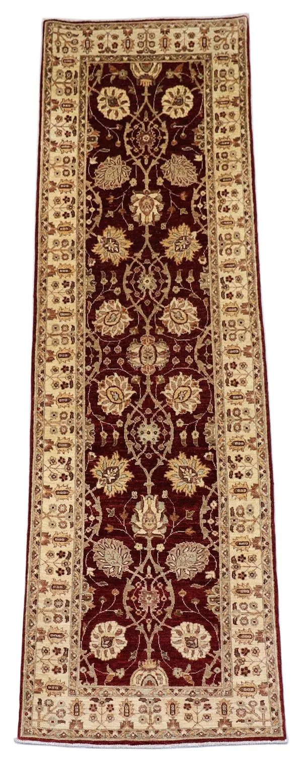 Ziegler Teppich 91 x 280 cm - dunkelrot
